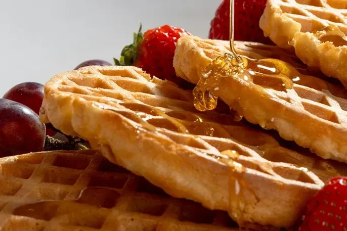 Waffles made with NuCicer ingredients