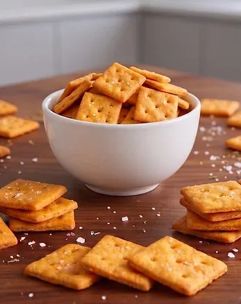 NuCicer chickpea cheese crackers