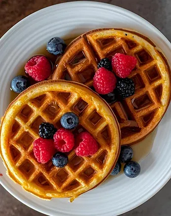 Waffles and pancakes made with NuCicer chickpea flour