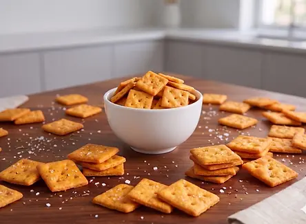 NuCicer chickpea cheese crackers