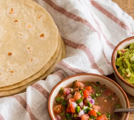 High-protein chickpea tortillas
